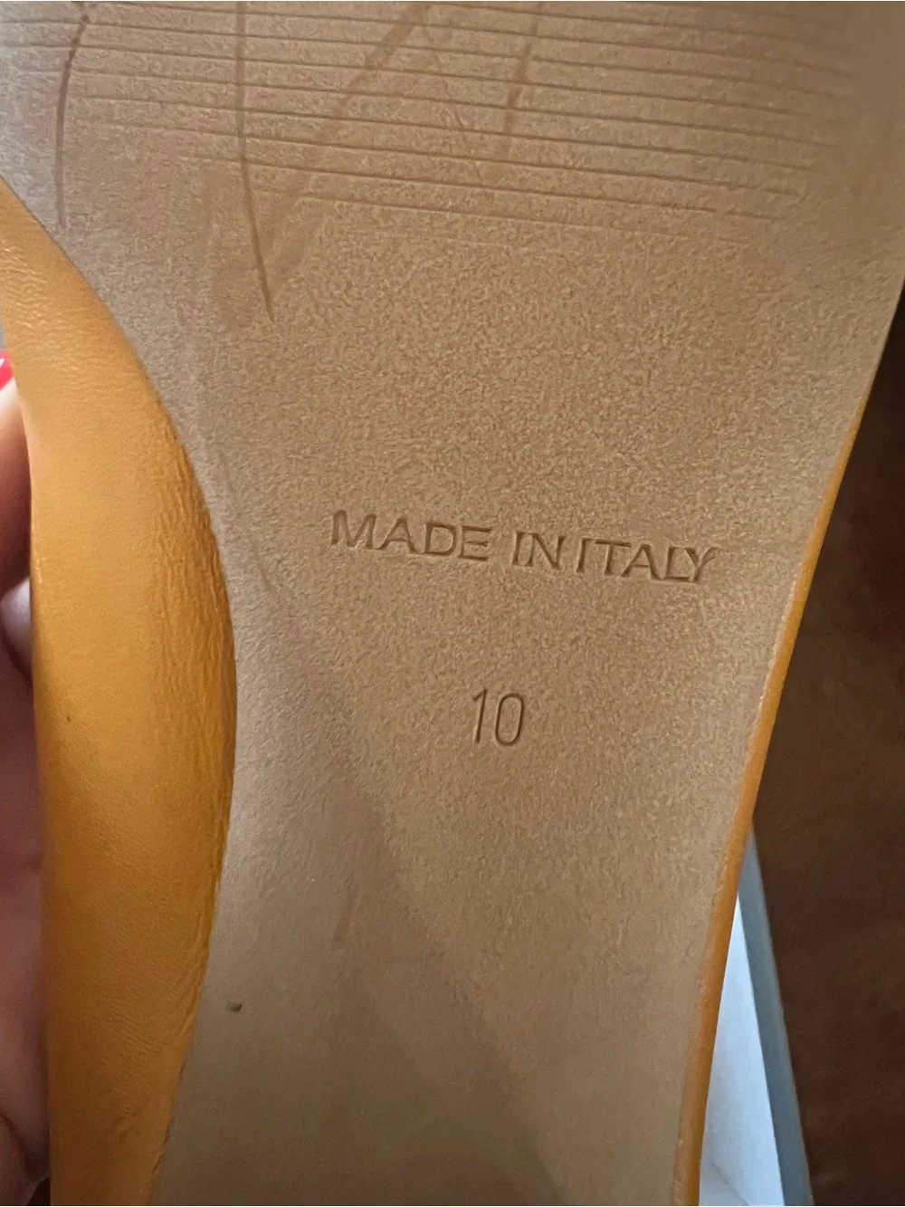 Everlane The Day Heel Mustard Yellow Italian Leather Pumps Size 10 New in box - Picture 7 of 9